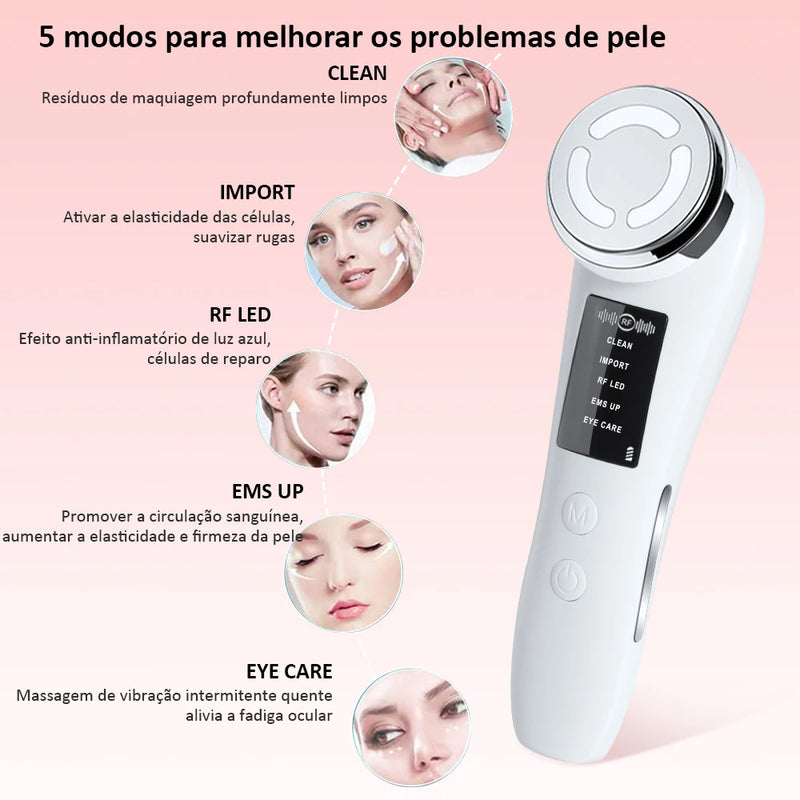 Massageador Facial de Alta Frequência com Terapia de Luz LED: Sua Solução Definitiva para uma pele Linda